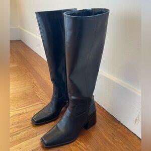 Vince Camuto, black leather boots size 7.5